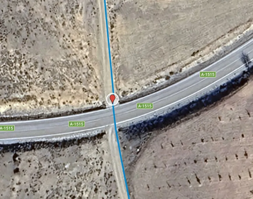 Cruce carretera A1515