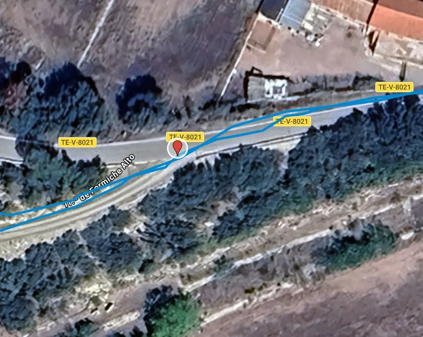 Izquierda. Pista a Formiche