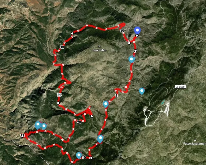 Ruta Camarena de la Sierra-Corral de los Cuernos-La Romera-Amanaderos-La Miel-Matahombres-La Tejería-Camarena